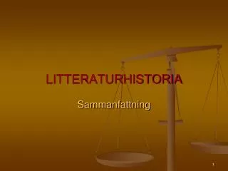 PPT - Litteraturhistoria PowerPoint Presentation, Free Download - ID ...