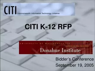 CITI K-12 RFP