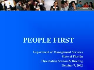 PEOPLE FIRST