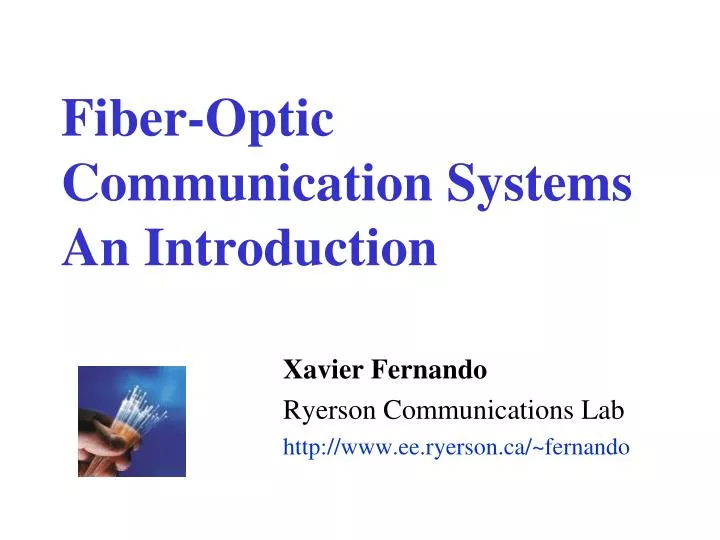 fiber optic communication systems an introduction