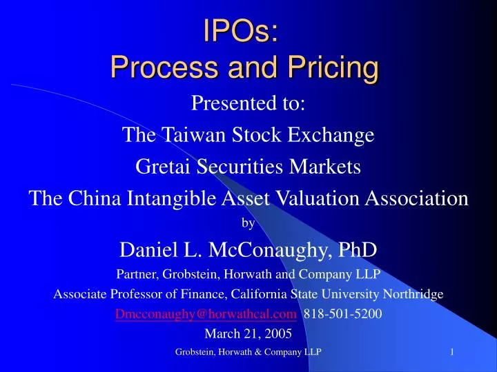 ipos process and pricing