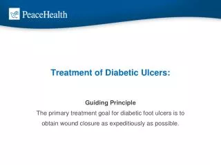 Treatment of Diabetic Ulcers: