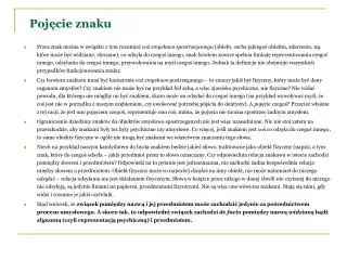 poj cie znaku