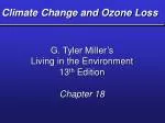 Climate Change and Ozone Loss