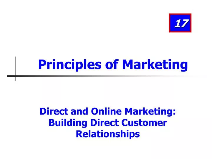 principles of marketing