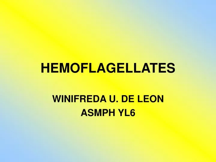 hemoflagellates