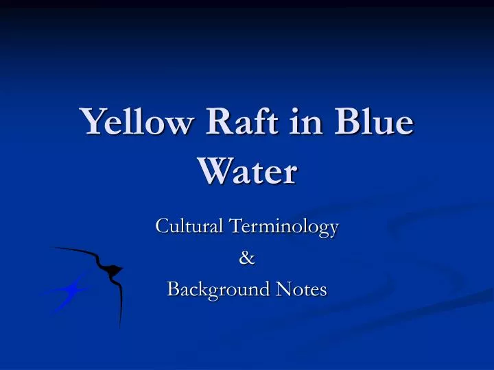 yellow raft in blue water
