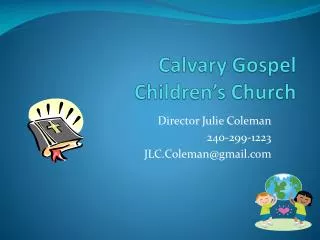 Calvary Gospel Children’s Church