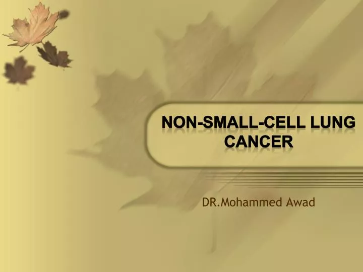 non small cell lung cancer