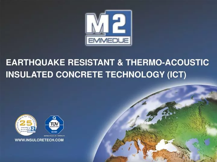 earthquake resistant thermo acoustic insulated concrete technology ict