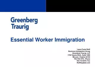 Essential Worker Immigration