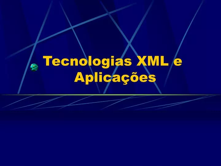 tecnologias xml e aplica es