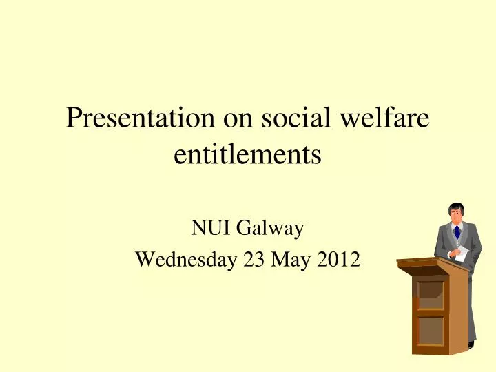 presentation on social welfare entitlements