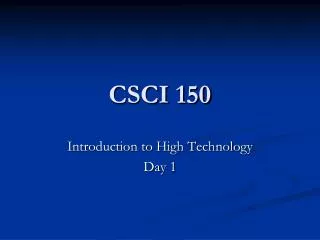 CSCI 150