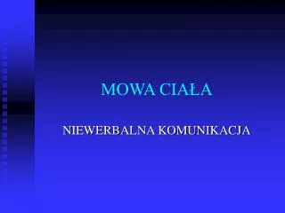 MOWA CIAŁA