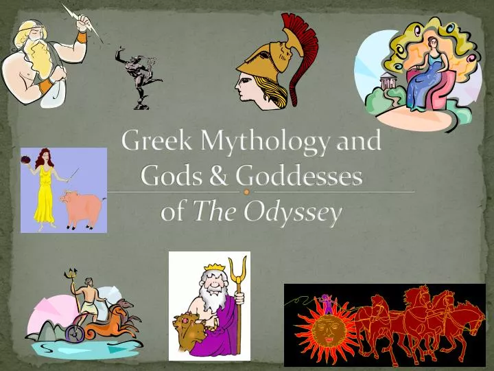 greek mythology and gods goddesses of the odyssey