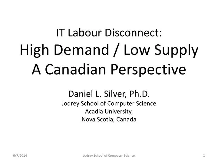 it labour disconnect high demand low supply a canadian perspective