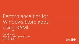 Performance tips for Windows Store apps using XAML