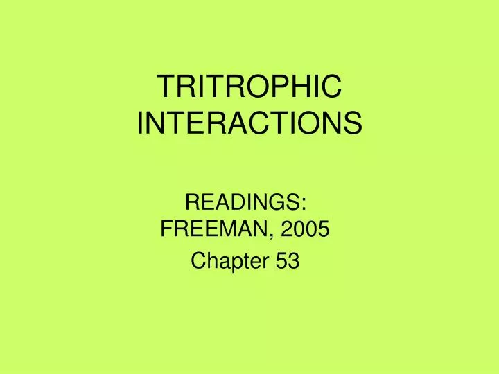 tritrophic interactions
