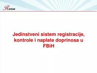 Jedinstveni sistem registracije, kontrole i naplate doprinosa u FBiH