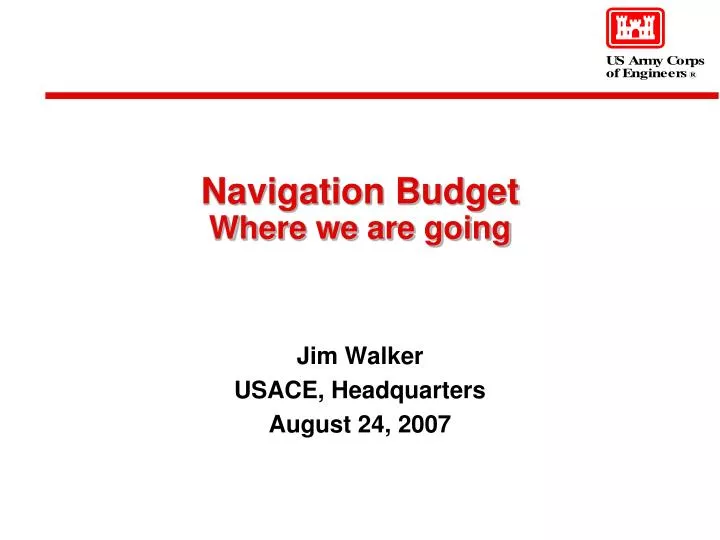 navigation budget where we are going