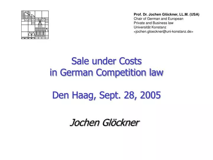 sale under costs in german competition law den haag sept 28 2005