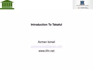 Introduction To Takaful