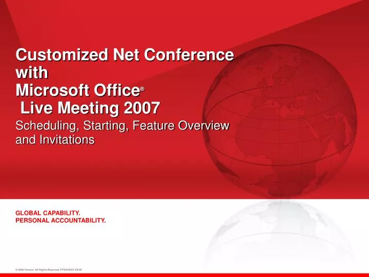 customized net conference with microsoft office live meeting 2007