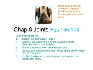 Chap 8 Joints Pgs.155-174