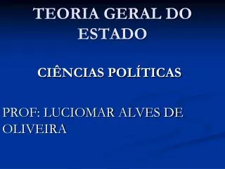 teoria geral do estado