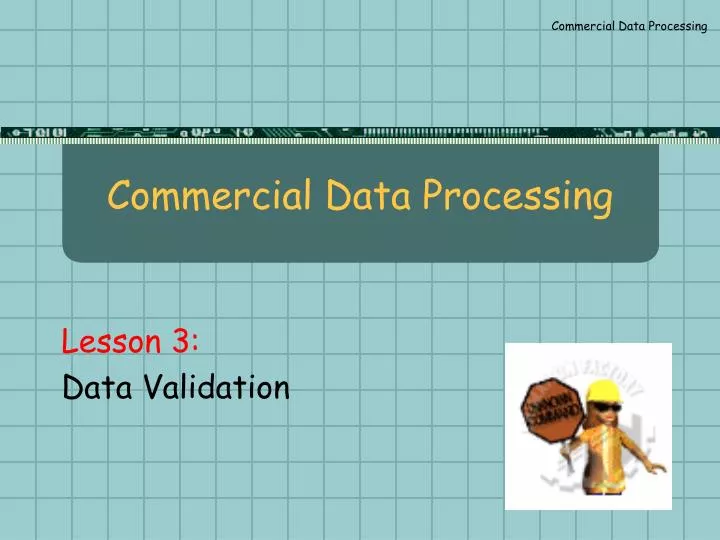 commercial data processing