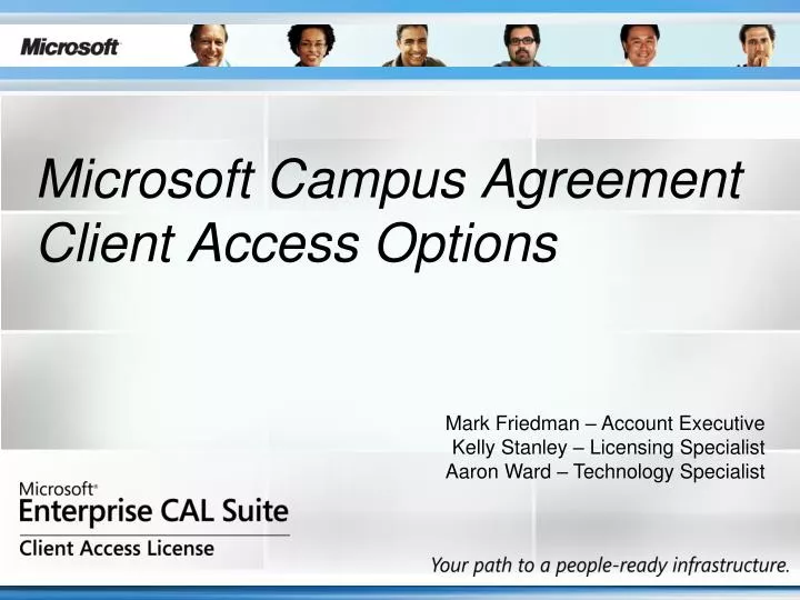 microsoft campus agreement client access options