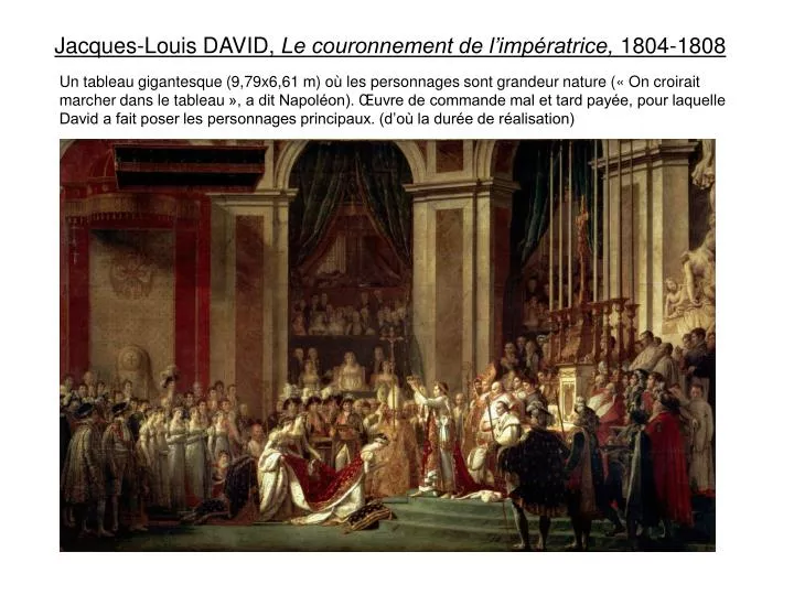 jacques louis david le couronnement de l imp ratrice 1804 1808