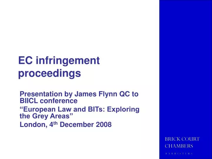 ec infringement proceedings