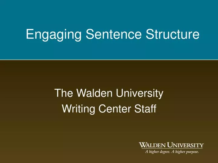 the walden university writing center staff