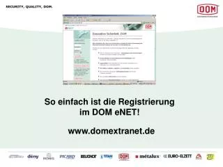 so einfach ist die registrierung im dom enet