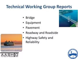 Technical Working Group Reports