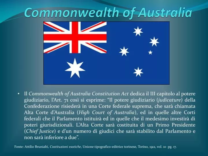 commonwealth of australia