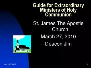 Guide for Extraordinary Ministers of Holy Communion