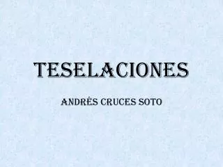 TESELACIONES