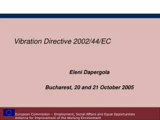 Vibration Directive 2002/44/EC