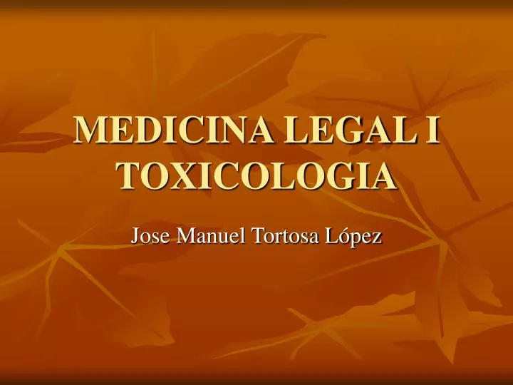 medicina legal i toxicologia