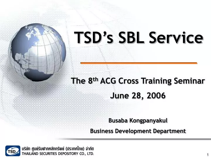 tsd s sbl service