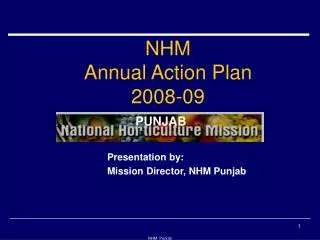 NHM Annual Action Plan 2008-09