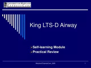 King LTS-D Airway