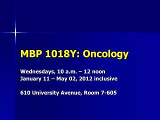 MBP 1018Y: Oncology