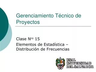 gerenciamiento t cnico de proyectos