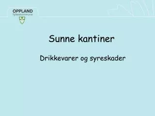 sunne kantiner