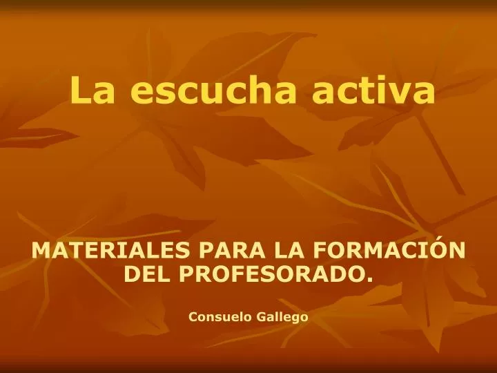 la escucha activa