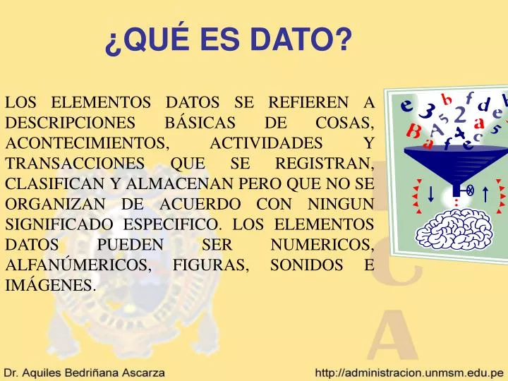 qu es dato